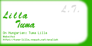lilla tuma business card